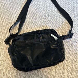 LeSportsac Shiny Black crossbody Bag